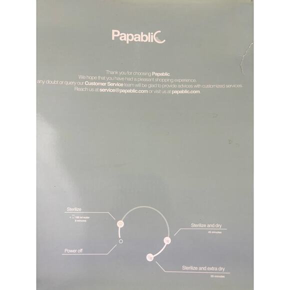 Papablic 3 in 1 Baby Bottle Sterilizer and Dryer - Open Box - Picture 7 of 10